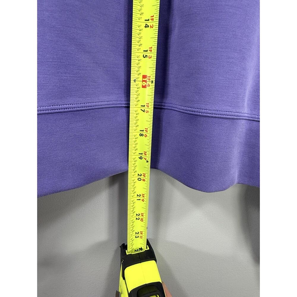 Lululemon Perfectly Oversized Cropped Crew Softstreme Charged Indigo Sz 2 241 - Picture 8 of 10